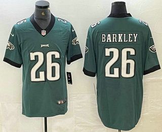 Men's Philadelphia Eagles #26 Saquon Barkley Green Vapor Untouchable Limited Stitched Jersey