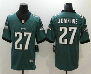 Men's Philadelphia Eagles #27 Malcolm Jenkins Midnight Green 2017 Vapor Untouchable Stitched NFL Nike Limited Jersey