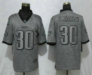 Men's Philadelphia Eagles #30 Corey Clement 2017 Vapor Untouchable Stitched NFL Nike Gray Gridiron Limited Jersey