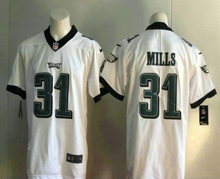 Men's Philadelphia Eagles #31 Jalen Mills White 2017 Vapor Untouchable Stitched NFL Nike Limited Jersey