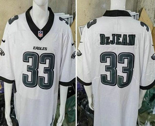 Men's Philadelphia Eagles #33 Cooper DeJean Limited White New Logo Vapor Jersey