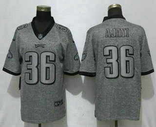 Men's Philadelphia Eagles #36 Jay Ajayi 2017 Vapor Untouchable Stitched NFL Nike Gray Gridiron Limited Jersey