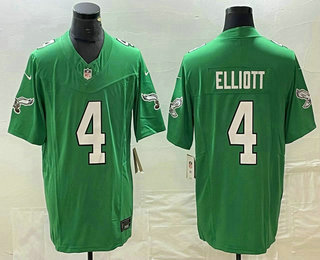 Men's Philadelphia Eagles #4 Jake Elliott Green Alternate FUSE Vapor Limited Stitched Jersey