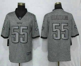 Men's Philadelphia Eagles #55 Brandon Graham 2017 Vapor Untouchable Stitched NFL Nike Gray Gridiron Limited Jersey