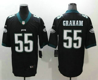 Men's Philadelphia Eagles #55 Brandon Graham Black 2017 Vapor Untouchable Stitched NFL Nike Limited Jersey