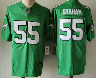 Men's Philadelphia Eagles #55 Brandon Graham Green Alternate FUSE Vapor Limited Stitched Jersey