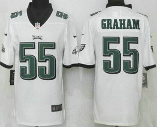 Men's Philadelphia Eagles #55 Brandon Graham Limited White Vapor Jersey