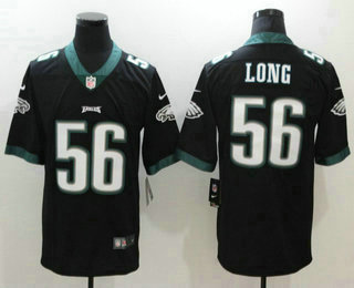 Men's Philadelphia Eagles #56 Chris Long Black 2017 Vapor Untouchable Stitched NFL Nike Limited Jersey