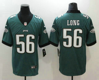 Men's Philadelphia Eagles #56 Chris Long Midnight Green 2017 Vapor Untouchable Stitched NFL Nike Limited Jersey