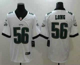 Men's Philadelphia Eagles #56 Chris Long White 2017 Vapor Untouchable Stitched NFL Nike Limited Jersey