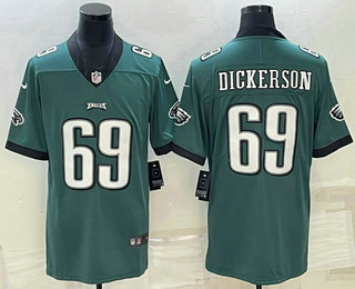 Men's Philadelphia Eagles #69 Landon Dickerson Green Vapor Untouchable Limited Stitched Jersey