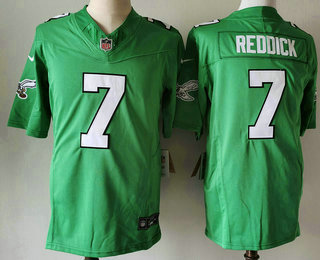 Men's Philadelphia Eagles #7 Haason Reddick Green Alternate FUSE Vapor Limited Stitched Jersey