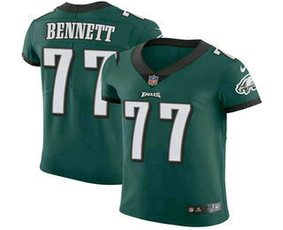 Men's Philadelphia Eagles #77 Michael Bennett Midnight Green 2018 Vapor Untouchable Stitched NFL Nike Elite Jersey