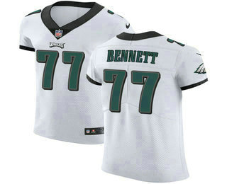 Men's Philadelphia Eagles #77 Michael Bennett White 2018 Vapor Untouchable Stitched NFL Nike Elite Jersey