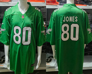 Men's Philadelphia Eagles #80 Julio Jones Limited Kelly Green Vapor Jersey