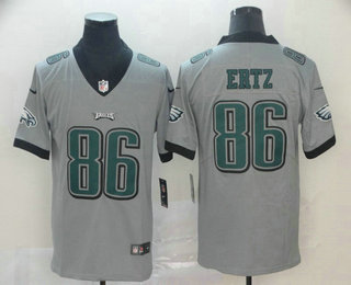 Men's Philadelphia Eagles #86 Zach Ertz Grey 2019 Inverted Legend Stitched NFL Nike Limited Jersey