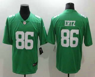 Men's Philadelphia Eagles #86 Zach Ertz Light Green 2017 Vapor Untouchable Stitched NFL Nike Limited Jersey