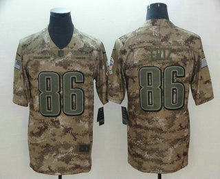 Men's Philadelphia Eagles #86 Zach Ertz Nike Camo 2018 Salute to Service Stitched NFL Limited Jersey