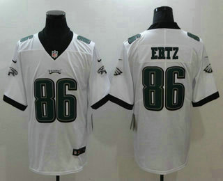 Men's Philadelphia Eagles #86 Zach Ertz White 2017 Vapor Untouchable Stitched NFL Nike Limited Jersey