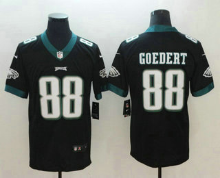 Men's Philadelphia Eagles #88 Dallas Goedert Black Alternate 2018 Vapor Untouchable Stitched NFL Nike Limited Jersey