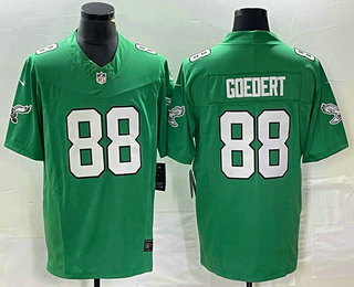 Men's Philadelphia Eagles #88 Dallas Goedert Green 2023 FUSE Vapor Limited Throwback Stitched Jersey