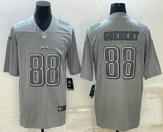 Men's Philadelphia Eagles #88 Dallas Goedert Grey Atmosphere Fashion Stitched Jersey