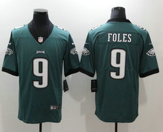 Men's Philadelphia Eagles #9 Nick Foles Midnight Green 2017 Vapor Untouchable Stitched NFL Nike Limited Jersey