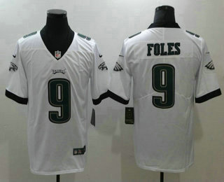 Men's Philadelphia Eagles #9 Nick Foles White 2017 Vapor Untouchable Stitched NFL Nike Limited Jersey