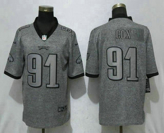 Men's Philadelphia Eagles #91 Fletcher Cox 2017 Vapor Untouchable Stitched NFL Nike Gray Gridiron Limited Jersey