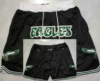 Men's Philadelphia Eagles Black Just Don Shorts