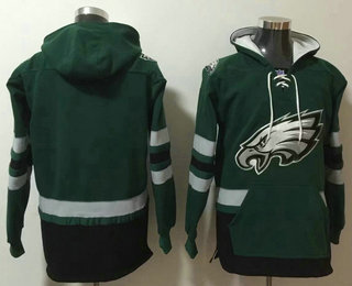 Men's Philadelphia Eagles Blank Midnight Green NEW Pocket Stitched NFL Pullover Hoodie