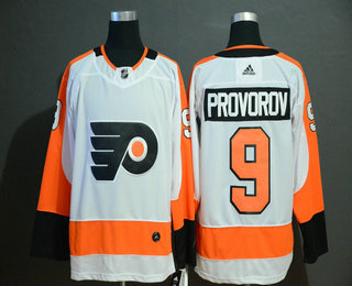 Men's Philadelphia Flyers #9 Ivan Provorov White Adidas Stitched NHL Jersey