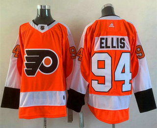 Men's Philadelphia Flyers #94 Ryan Ellis Orange Adidas Stitched NHL Jersey