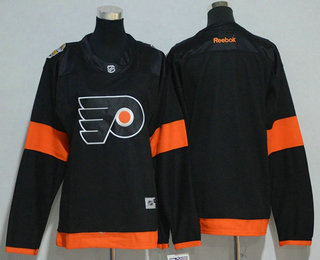 Men's Philadelphia Flyers Blank Black 2017 Stadium Series Adidas Stitched NHL Reebok Hockey Jersey