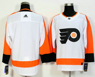 Men's Philadelphia Flyers Blank White 2017-2018 Hockey Adidas Stitched NHL Jersey