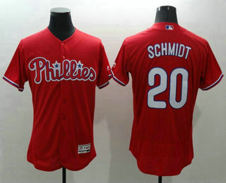 Men's Philadelphia Phillies #20 Mike Schmidt Red Flexbase 2016 MLB Player Jersey