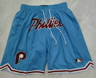 Men's Philadelphia Phillies Blue Just Don Shorts Shorts