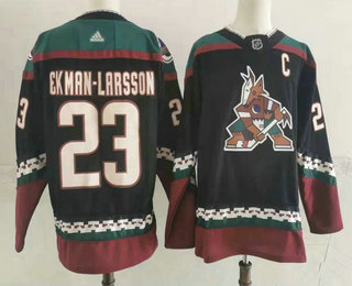 Men's Phoenix Coyotes #23 Oliver Ekman-Larsson Black 1998 CCM Vintage Throwback Adidas Stitched NHL Jersey