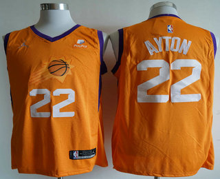 Men's Phoenix Suns #22 Deandre Ayton NEW Orange 2020 Brand Jordan Swingman Stitched NBA Jersey With Sponsor Logo