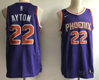 Men's Phoenix Suns #22 Deandre Ayton Purple 2017-2018 Nike Swingman Stitched NBA Jersey