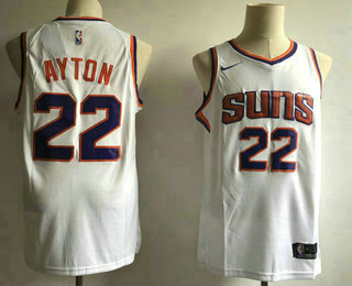 Men's Phoenix Suns #22 Deandre Ayton White 2018 Nike Swingman Stitched NBA Jersey