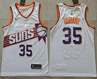 Men's Phoenix Suns #35 Kevin Durant White Icon Swingman Jersey