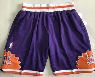 Men's Phoenix Suns Purple NBA 1991-92 Hardwood Classics Soul Swingman Throwback Shorts