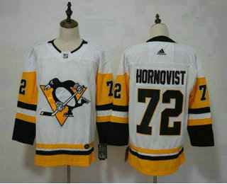 Men's Pittsburgh Penguins #72 Patric Hornqvist White Adidas Stitched NHL Jersey