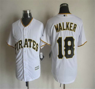 Men's Pittsburgh Pirates #18 Neil Walker Home White 2015 MLB Cool Base Jersey