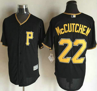 Men's Pittsburgh Pirates #22 Andrew McCutchen Alternate Black 2015 New Cool Base Jersey