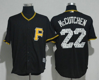 Men's Pittsburgh Pirates #22 Andrew McCutchen Black 2017 Spring Training Stitched MLB Majestic Cool Base Jersey