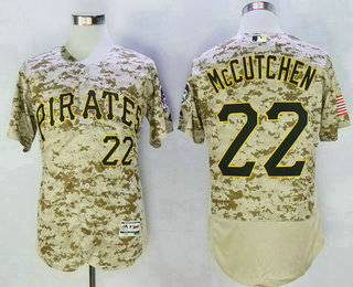 Men's Pittsburgh Pirates #22 Andrew McCutchen Camo Collection 2016 Flexbase Majestic Baseball Jersey