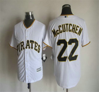 Men's Pittsburgh Pirates #22 Andrew McCutchen Home White 2015 MLB Cool Base Jersey