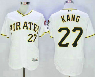 Men's Pittsburgh Pirates #27 Jung-ho Kang White 2016 Flexbase Majestic Baseball Jersey